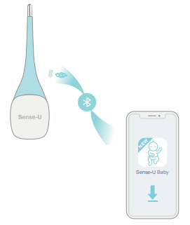 TERMOMETRO SMART BABY CON aPP ANDROID BLUETOOTH SMARTPHONE